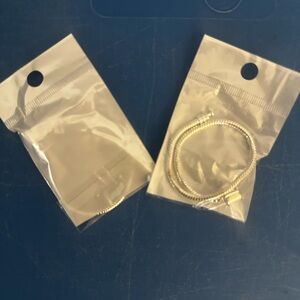 NEW Silver-tone rhodium plated charm Bracelet - 2 for sale price is per bracelet